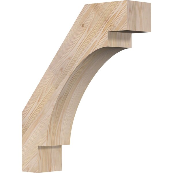 Ekena Millwork 5 1/2"W x 22"D x 26"H Merced Smooth Knee Brace, Douglas Fir BRC06X22X26MRC00SDF - main